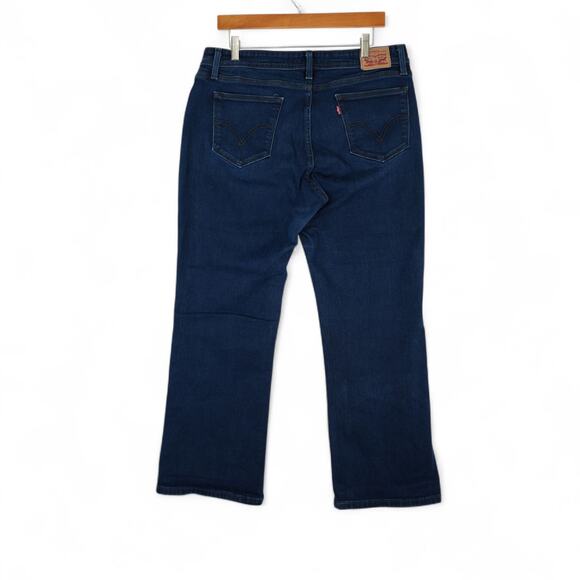 Levis 529 Jeans Womens 16 Dark Wash Denim Curvy Bootcut Stretch Y2K Classic - Picture 2 of 13